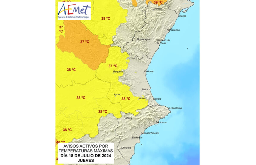 2396 mapa temperaturas 18 julio 2024