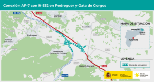 El Ministeri adjudica per 1 milió d'euros la redacció del projecte per a connectar l'AP-7 i N-332 a Pedreguer i Gata de Gorgos 3 437 pedreguer gata gorgos ap7 n332