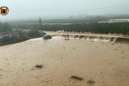 Inundación de Alzira durante la DANA.