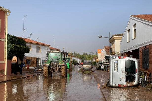 Utiel tras el paso de la dana.