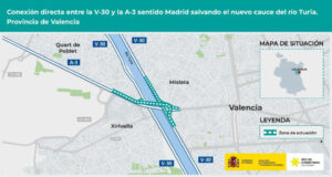El Ministerio da luz verde a la conexión directa entre la V-30 y la A-3 entre València, Xirivella y Mislata salvando el cauce del río Turia 24 8231 conexion v 30 a 3 mislata xirivella