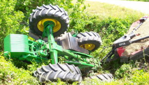 como evitar el vuelco del tractor