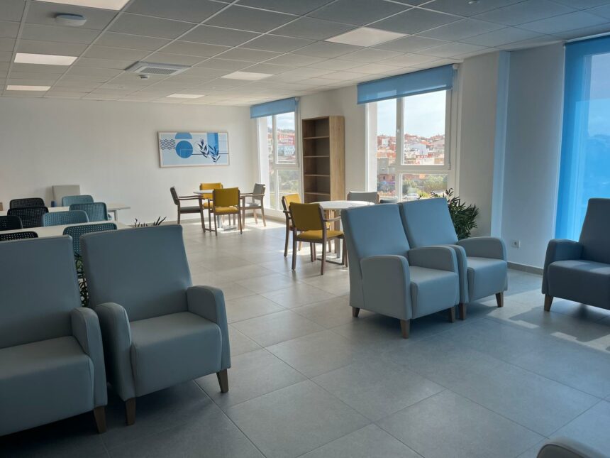 Sala de la nova residència de la Vall d'Uixó.