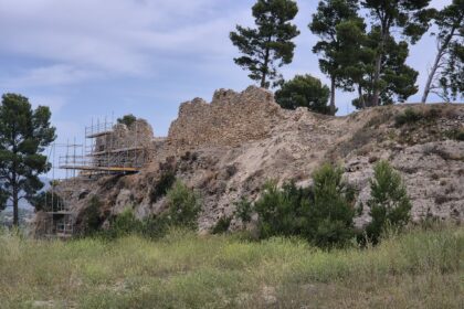 Obras en el Castillo de Chiva.