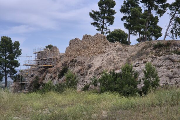 Obras en el Castillo de Chiva.