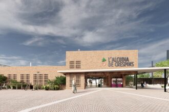 Imatge del projecte de la futura estació de l'Alcúdia de Crespins.