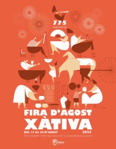 Xàtiva presenta el cartell oficial de la Fira d’Agost 2025 en el marc del seu 775é aniversari 2 Cartell de la Fira de Xàtiva del 775 aniversari.