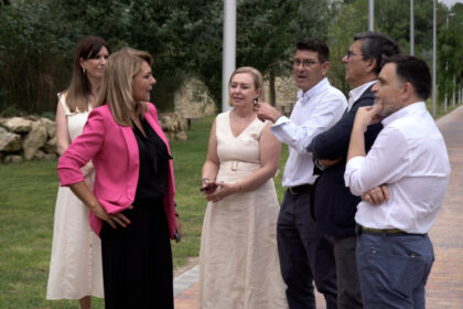 Susana Camarero, durant la seua visita a Ontinyent.