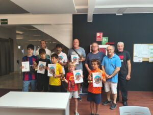 Los premiados y organizadores