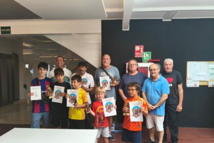 Los premiados y organizadores