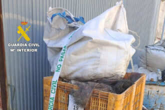 El cobre ha sido recuperado por la Guardia Civil.