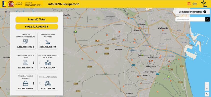Imagen del visor web InfoDANA.