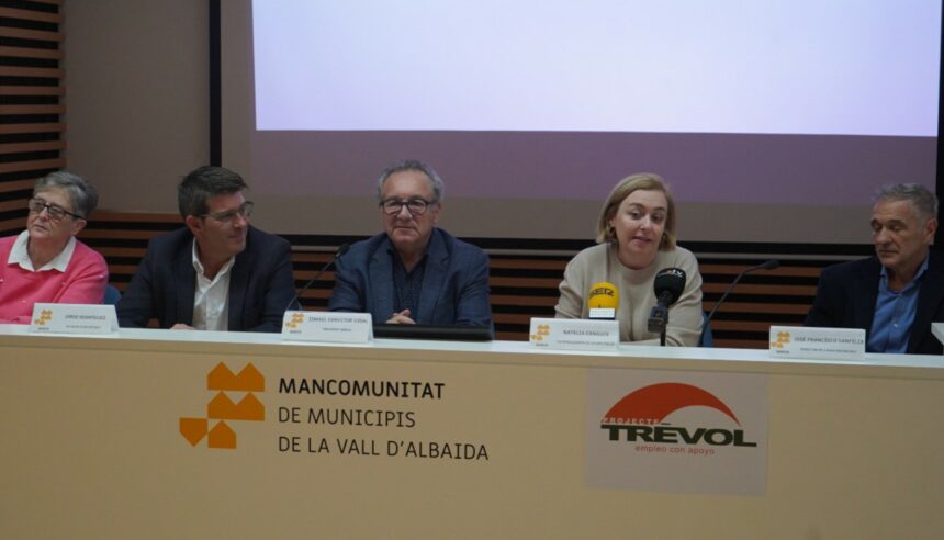 L'ajuda ha sigut anunciada a la seu de la Mancomunitat de Municipis de la Vall d'Albaida.