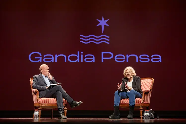 Joan-Carles Martí i Manuela Carmena.