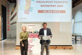 Natàlia Enguix i Jorge Rodríguez han presentat els pressupostos d'Ontinyent.