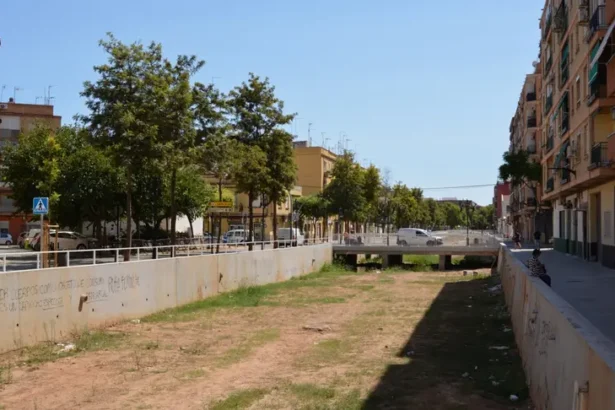 El barranco de la Saleta a su paso por Aldaia.