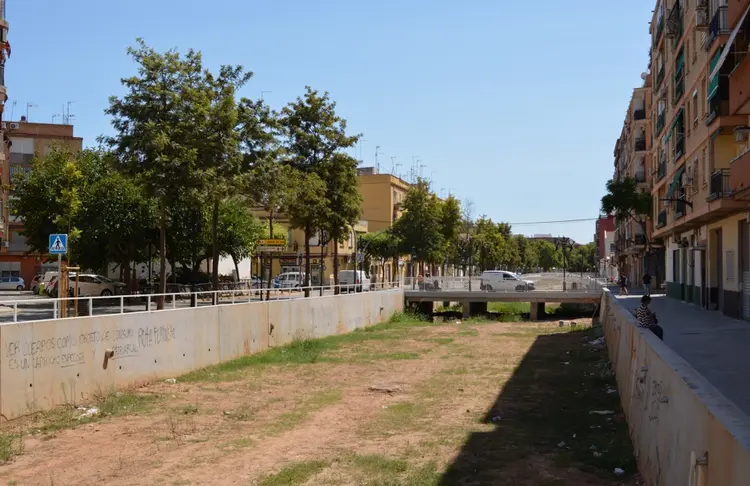 El barranco de la Saleta a su paso por Aldaia.
