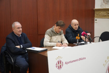 Teodoro Estrela, Alfons Domínguez i Miguel Polo.