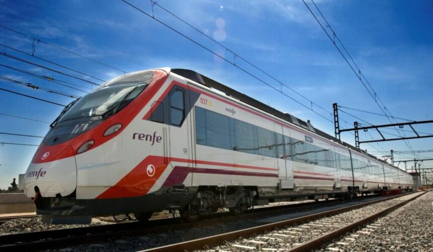 Tren de Cercanías de Renfe.
