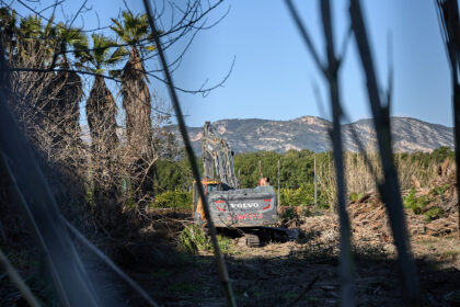 Treballs a l'Auir, a Gandia.