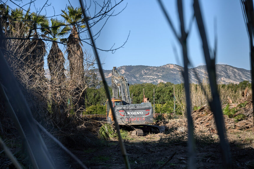 Treballs a l'Auir, a Gandia.