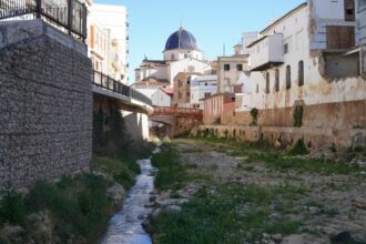 El barranco el Poyo a su paso por Chiva.