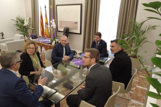 Imatge de la reunió que ha tingut lloc a l'Ajuntament de Gandia.