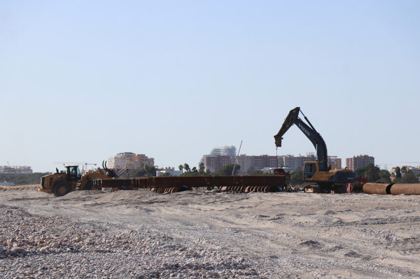 Treballs a la costa de Sagunt.