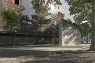 Imatge virtual del projecte del Palau de Justícia de Xàtiva a Santa Clara.