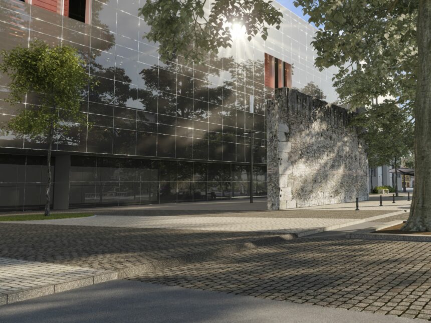 Imatge virtual del projecte del Palau de Justícia de Xàtiva a Santa Clara.