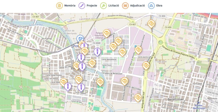 Mapa interactivo de la reconstrucción post-dana en Paiporta.