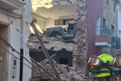 Imatge de l'estat en el que va quedar la casa de Puçol.