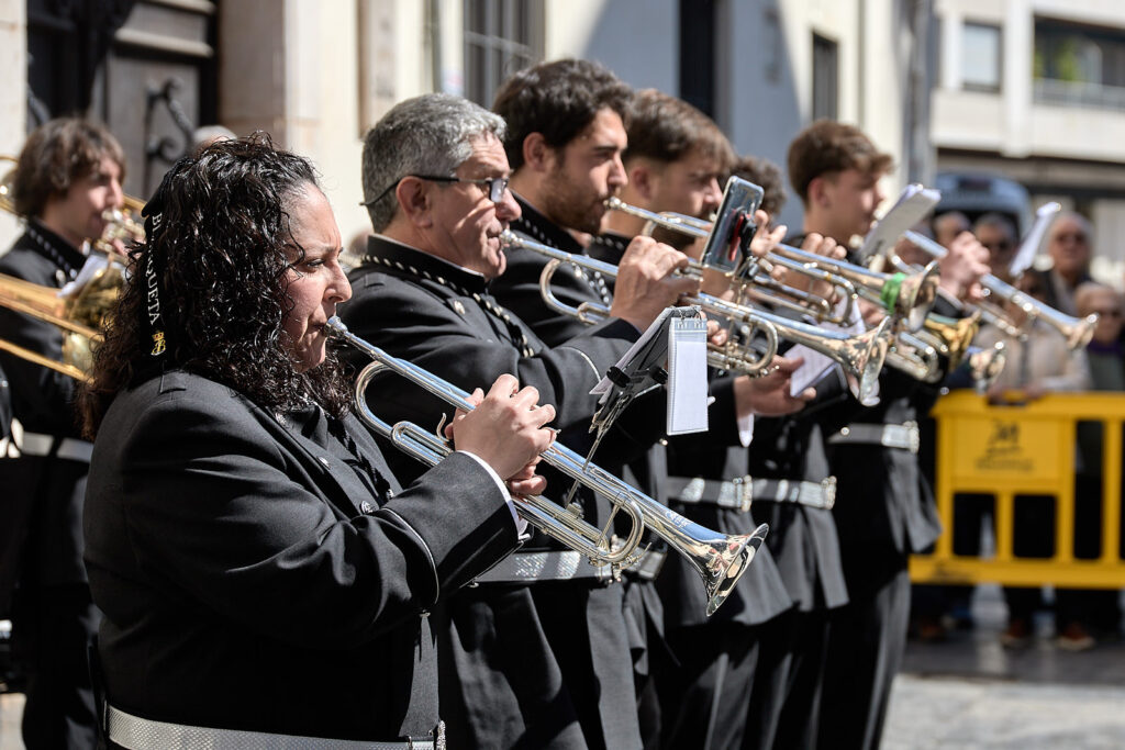 La tamborrada llena de sonido el centro de Gandia en el arranque de la Semana Santa 2 260322 frances 260322 6776