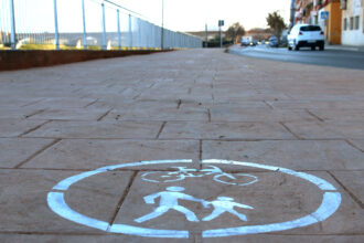 Red ciclopeatonal calle Rodamilans 1 m