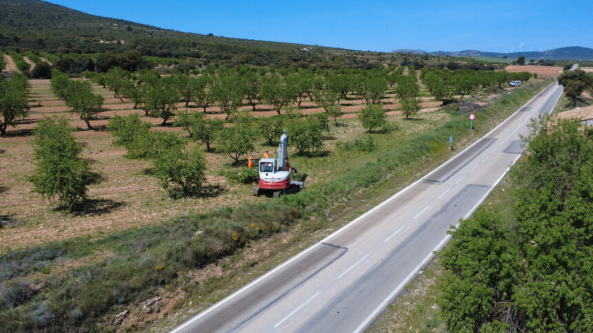 Actual carretera entre Camporrobles y Utiel.