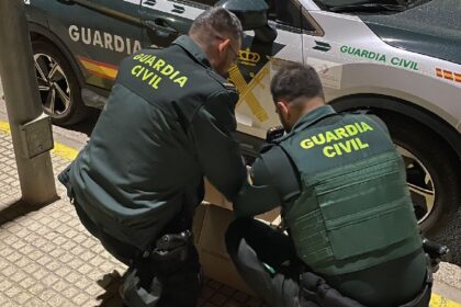 Los agentes han interceptado los animales maltratados.
