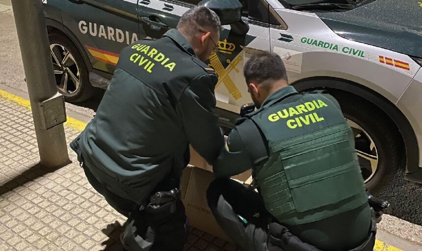 Los agentes han interceptado los animales maltratados.