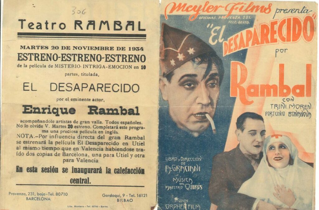 cartell destrena que forma part de lexposicio a utiel