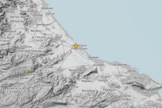 L'IGN ha informat del terratrèmol amb epicentre a Oliva.