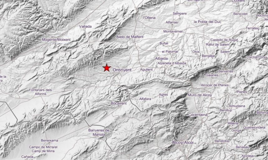 L'epicentre del terratrèmol s'ha situat a Ontinyent.