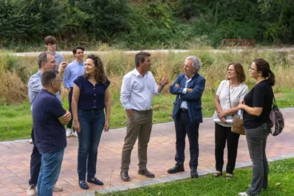 Imatge de la visita institucional.