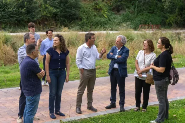 Imatge de la visita institucional.
