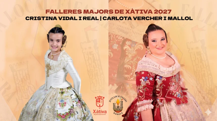 Les noves falleres majors de Xàtiva per 2027.