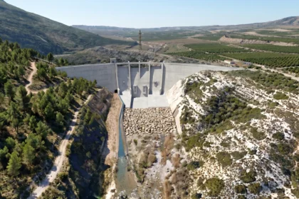 Imatge virtual de la presa projectada a Montesa i Vallada.