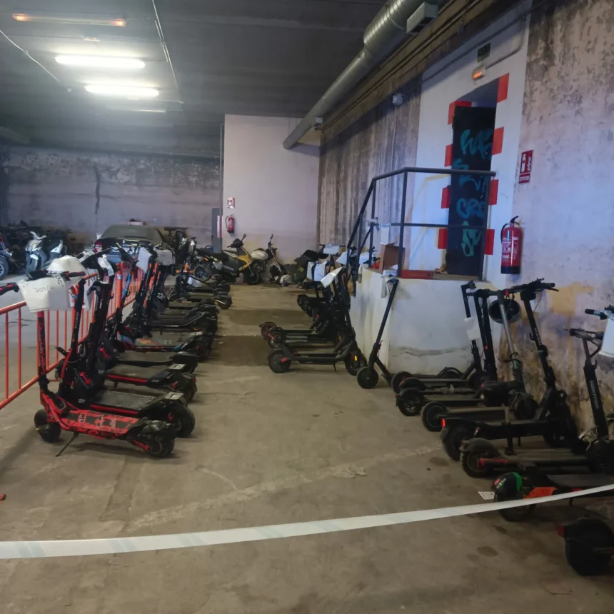 Dipòsit de patinets de Burjassot.