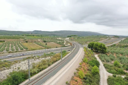 Obres de desdoblament de la via entre l'Alcúdia de Crespins i la Encina.