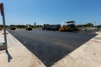 Imatge del nou aparcament del port de Gandia.
