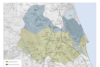 Plànol de l'àrea afectada pel pla de mobilitat.
