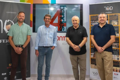 Presentació del concert de les quatre bandes d'Ontinyent.