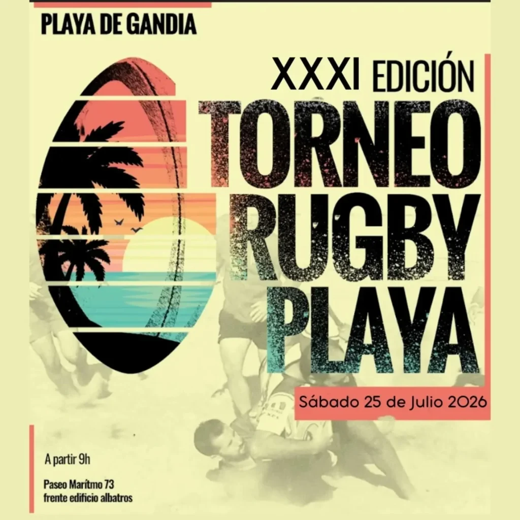 Gandia reúne a cerca de 30 equipos de toda España en la XXXI edición del Seven Rugby Platja 2 Gandía
